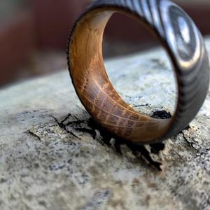 Anillo de Boda y Compromiso Unisex de Acero de Damasco Hecho a Mano, Ecológico, Sostenible, Diseño Personalizado OEM DIY - Product Image 4