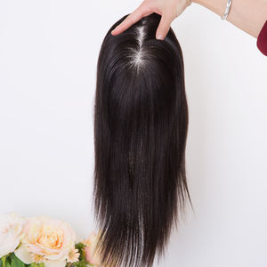 ท็อปเปอร์ผมมนุษย์ชาวยุโรปฐานโมโน6x6สีธรรมชาติสำหรับผมบางผมทรงลูกแพร์สองชั้น - Product Image 3