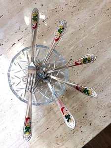 Juego de tenedores de vajilla en acero inoxidable clásico con diseño esmaltado con espejo perfecto para bodas elegantes y uso de comedor formal - Product Image 2