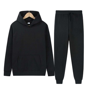 High Quality 100% Cotton Winter Windproof 2-Piece Sets Custom Breathable Eco-Friendly High GSM Unisex <b>Tracksuits</b> - Product Image 3