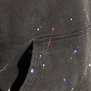 Fabricant pakistanais sweats à capuche en strass lavés à l'acide pour hommes basiques en coton mélangé sweats à capuche en strass lavés à l'acide pour hommes - Product Image 6