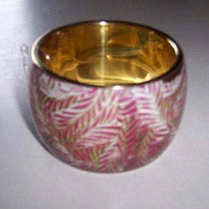 Pulsera de mosaico de hueso de estilo indio con acabado antiguo, Centro ovalado de resina en Base de latón, brazaletes con incrustaciones de hueso ecológicos - Product Image 6