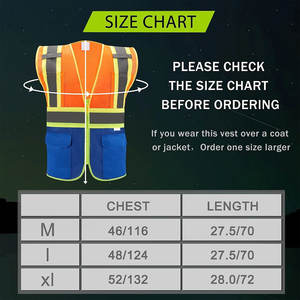 Gilet de travail de sécurité routière multi-poches personnalisé pour hommes, gilet de sécurité réfléchissant haute visibilité, gilets de travail à logo personnalisé - Product Image 5
