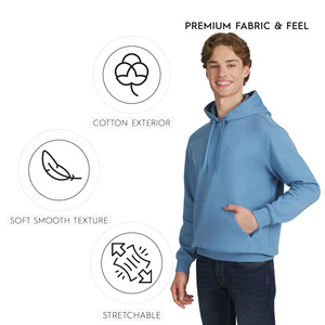เสื้อฮู้ดดี้ผู้ชายทรงโอเวอร์ไซส์ ผ้าเฟรนช์เทอร์รี่ หนานุ่ม สไตล์วินเทจ พิมพ์ลาย DTG ลวดลายกราฟิกฟอกสีซีดแบบซันเฟด ล้างสีแบบแอซิดวอช - Product Image 4