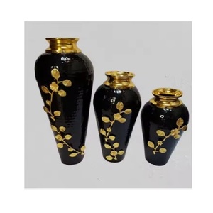 แจกันดอกไม้ทำจากอลูมิเนียมคุณภาพสูงออกแบบได้เองหรูหราสำหรับตกแต่งบ้านโรงแรมใช้ในห้องนอนและห้องนั่งเล่น - Product Image 3