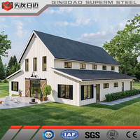 Chine Usine Préfabriqué Cadre Métallique Rustique Barndominium Agriculture Hangars Entrepôt Préfabriqué Grange Kits