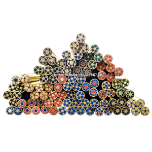 Fournitures de fabrication de couteaux-Broches en mosaïque en laiton pour poignées de couteaux-Nous avons un diamètre de 4mm / 6.35mm / 8mm / 10mm et une longueur de 12 pouces - Product Image 2