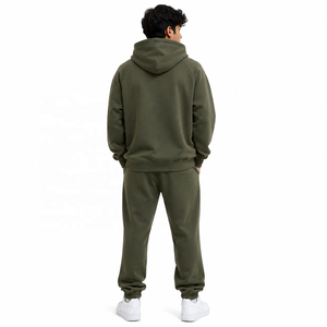 Sudadera con capucha oversize de alta calidad para hombre, estilo streetwear, con lavado ácido, raglán, estampado puff, logo personalizado y efecto spray wash. - Product Image 3