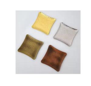 Posavasos de Metal de hoja de oro de nuevo diseño elegante moderno de lujo Precio de decoración de mesa de centro de calidad Superior - Product Image 3