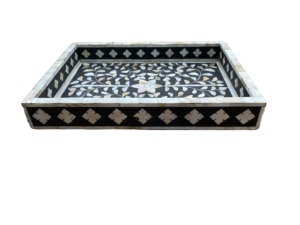 Source Plateau de service en résine et nacre de qualité supérieure Matériau naturel artisanal pour hôtels et restaurants par FWE - Product Image 2