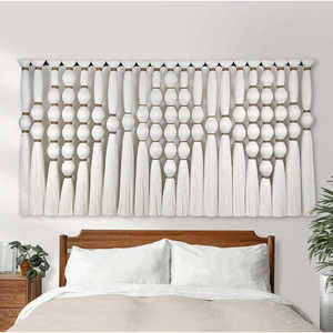 Tapisserie murale en macramé bohème à suspendre au-dessus du lit, décoration pour la maison, style mexicain Milpa Codic pour les chambres bohèmes - Product Image 1