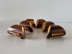 Ronds de serviette en bois, ronds de serviette en perles de bois pour décor de table, ronds de serviette de ferme de Noël pour décor de table Boho - Product Image 2