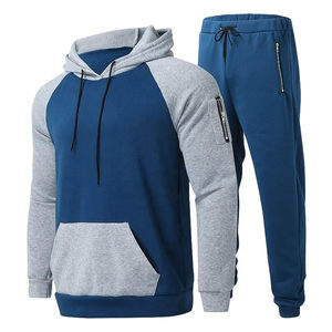 Ensemble survêtement jogging à capuche personnalisé de haute qualité pour hommes, molleton épais, tenue streetwear deux pièces - Product Image 5