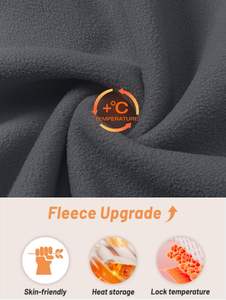 Veste polaire Softshell respirante légère de grande taille pour femmes 340g pour l'hiver pull fermeture poche coton remplissage randonnée - Product Image 4