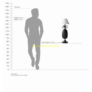 Aluminum Antique Pineapple Table Lamp With <b>Shade</b> Tropical Decorative Lighting For Living Room <b>Bedroom</b> Side Table <b>Light</b> And Lamps - Product Image 6