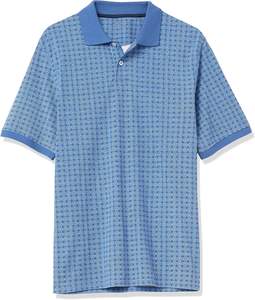 Polo de rayas retro para hombre, Polo holgado de tela transpirable unisex de gran tamaño con patchwork y bordado - Product Image 1