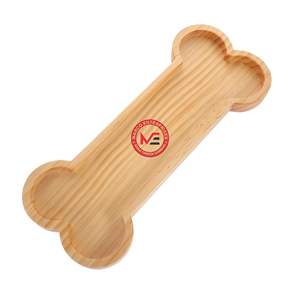 Lucky Bone Shape Snack Serving TraySolid Wood Interesting Shape Plate for Serving Hand Carved Artworks Food <b>Small</b> Trays supplier - Product Image 1