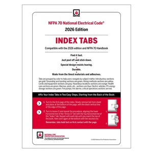 Code Électrique National NFPA 70, Onglets d'indexation autocollants (2026) (Fourniture en gros) - Product Image 3