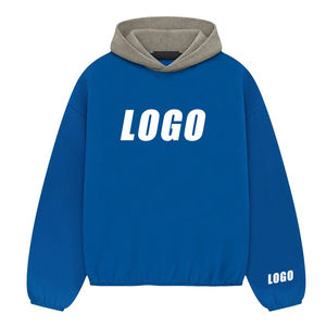 เสื้อฮู้ดผ้าฟลีซของผู้ชายผ้าคอตตอนแบบสวมหัวมีฮู้ด100% กันน้ำกันลมใส่สบายระบายอากาศได้ดี - Product Image 5