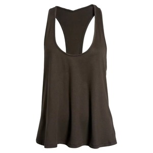 Top corto de punto liso con logotipo personalizado para mujer, camisetas sin mangas recortadas negras de alta calidad, camiseta sin mangas de algodón para entrenamiento para mujer. - Product Image 6