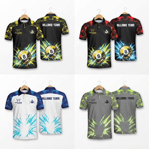 Camiseta de Snooker Unisex Premium con Estampado Digital, Diseño Completo, Manga Corta, Secado Rápido, Tela de Poliéster, para Adultos, Billar - Product Image 3