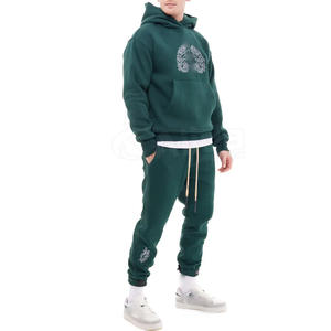 Chándal Deportivo para Hombre al por Mayor, Ecológico, 100% Algodón, Cortavientos, Diseño Personalizable, Chándal de 2 Piezas - Product Image 5