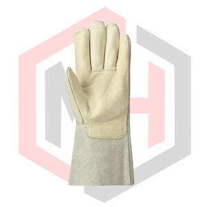 ถุงมือทำงานหนังวัวแท้เกรดพรีเมียม ป้องกันไฟฟ้าสถิต พร้อมปลอกแขนนิรภัย ระบายอากาศได้ดี ทนทานต่อการฉีกขาด ปราศจากซิลิโคน ปรับความยาวได้ - Product Image 4