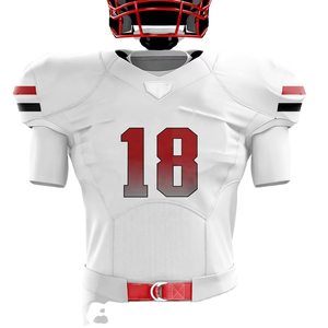 Venta caliente Logotipo personalizado Impresión digital Materiales de poliéster livianos Ropa deportiva Uniforme de fútbol americano Servicios OEM - Product Image 3