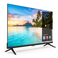 Téléviseur intelligent LED 4K sans cadre de 32 pouces, 60 Hz, HDR, écran large, noir, pour le divertissement à domicile