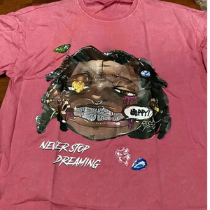 Estilo hip-hop tejido 100% algodón camiseta de hombre lavado ácido ligero personalizado DTG estampado 300 gramos Camiseta de algodón para niños - Product Image 3