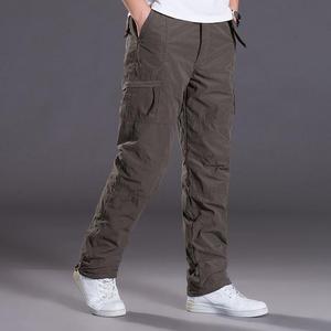 Pantalones Cargo Casuales de Algodón/Poliéster 2025 con Botones, Ajustados, Color Oliva, para Hombre, Hechos a Medida, Transpirables - Product Image 2