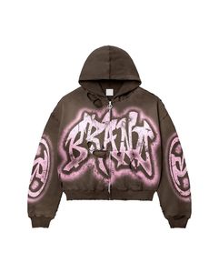 High Quality Streetwear Winter Customized Hooded Oversized Cotton Drawstring Tracksuit <b>Distressed</b> with Screen Printing - Product Image 4