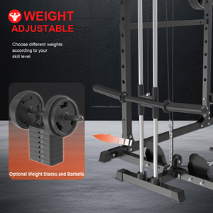 Jaula de Potencia Multifuncional para Entrenamiento de Fuerza en Casa, Máquina de Sentadillas, Equipo Completo para Remo y Polea Lateral - Product Image 5