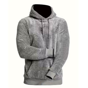 Sudadera con Capucha de Lana de Buena Calidad para Adultos, Color Gris, Manga Larga, Corte Regular, Talla Personalizada, Puños Acanalados, Transpirable y Ecológica - Product Image 1