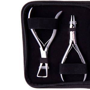 Juego de alicates con estilo de edición fresca Kits de herramientas de extensión de cabello más vendidos Kit de alicates de extensión de cabello de grado quirúrgico con logotipo personalizado - Product Image 3