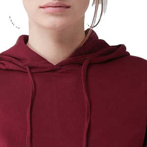 2025 automne hiver vêtements femmes doux haut court sweats à capuche à manches longues décontracté coton personnalisé haut court sweats à capuche - Product Image 4