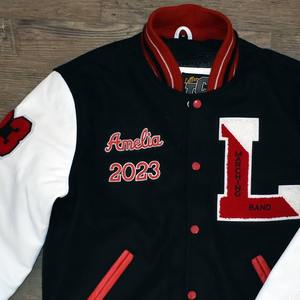 Chaqueta universitaria Letterman de jugador de béisbol de alta calidad para hombre, chaqueta de invierno con parches, suministro al por mayor de ODM - Product Image 3