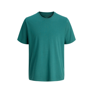 Camiseta de Cuello Redondo Lisa Extra Grande Personalizada para Hombre, 100% Algodón, Lavado Ácido Vintage, Calidad Premium, Corte Ajustado, Ropa Casual - Product Image 1