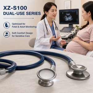 Estetoscopio XZ de Doble Uso <span class=keywords><strong>para</strong></span> Fetal y Adulto - Dispositivo <span class=keywords><strong>para</strong></span> <span class=keywords><strong>Escuchar</strong></span> <span class=keywords><strong>Latidos</strong></span> Prenatales, Estetoscopio Clínico OB-GYN - Product Image 1