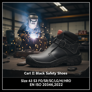 Chaussures de sécurité noires Carl II Taille 43 S3 FO/SR/SC/LG/HI/HRO EN ISO 20345:2022 Bottes de soudage - Product Image 3
