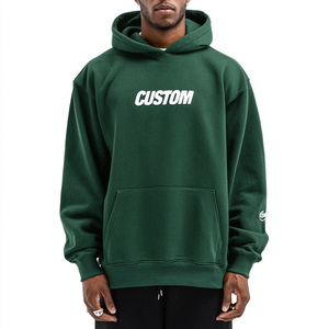 Sweat à capuche personnalisé avec logo, 100% coton biologique, sweat à capuche uni vintage, sweat à capuche épais, sweat à capuche pour homme - Product Image 2