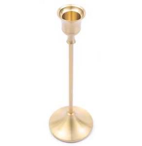 เชิงเทียนอลูมิเนียมเจ็ดเทียนพื้นสีทองตกแต่งบ้านงานแต่งงานและคริสต์มาส - Product Image 2