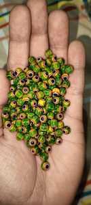 Cuentas de vidrio Millefiori personalizadas hechas a mano en tamaño 6mm, ideales para reventa por diseñadores de joyas africanos y nativos - Product Image 3