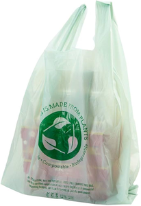 Bolsa lateral reutilizable biodegradable personalizable para tienda de comestibles y supermercado compras HDPE/LDPE Material impresión en huecograbado - Product Image 6