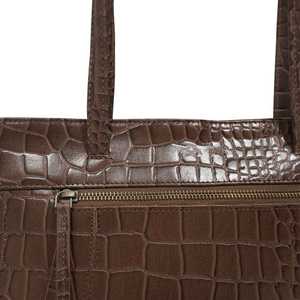 กระเป๋าถือหนังแท้ลายจระเข้แท้สไตล์วินเทจผู้ผลิตชั้นนำของอินเดีย - Product Image 5