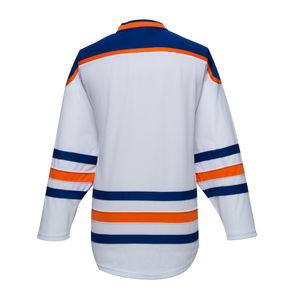 Jersey de hockey sobre hielo Sólido 100% Poliéster Transpirable Sin costuras Secado rápido Transferencia de calor Impreso Ecológico Nombre del equipo personalizado Unisex - Product Image 4