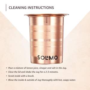 Antique copper <b>tumbler</b> handmade hammered pattern perfect for eco friendly homes and natural health practices - Product Image 2