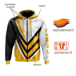 Sublimación Sudaderas con capucha de poliéster Sudadera con capucha Fleece Pullover Sudadera con capucha personalizada para hombres Sublimación de punto Ropa de invierno - Product Image 3