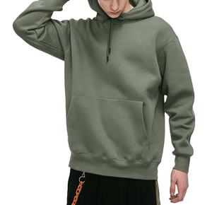 Sudadera con capucha de algodón verde en blanco 800gsm 360gsm 420gsm 500gsm Sudadera con capucha personalizada unisex de gran tamaño para hombres sudaderas con capucha gruesas y pesadas a granel - Product Image 1