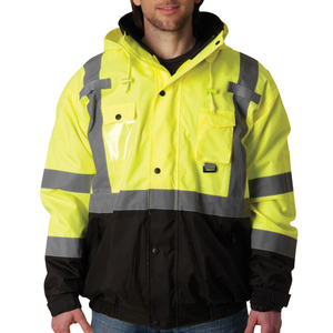 Veste de sécurité réfléchissante de construction extérieure bon marché vêtements de travail d'hiver haute visibilité pour la sécurité personnelle - Product Image 5